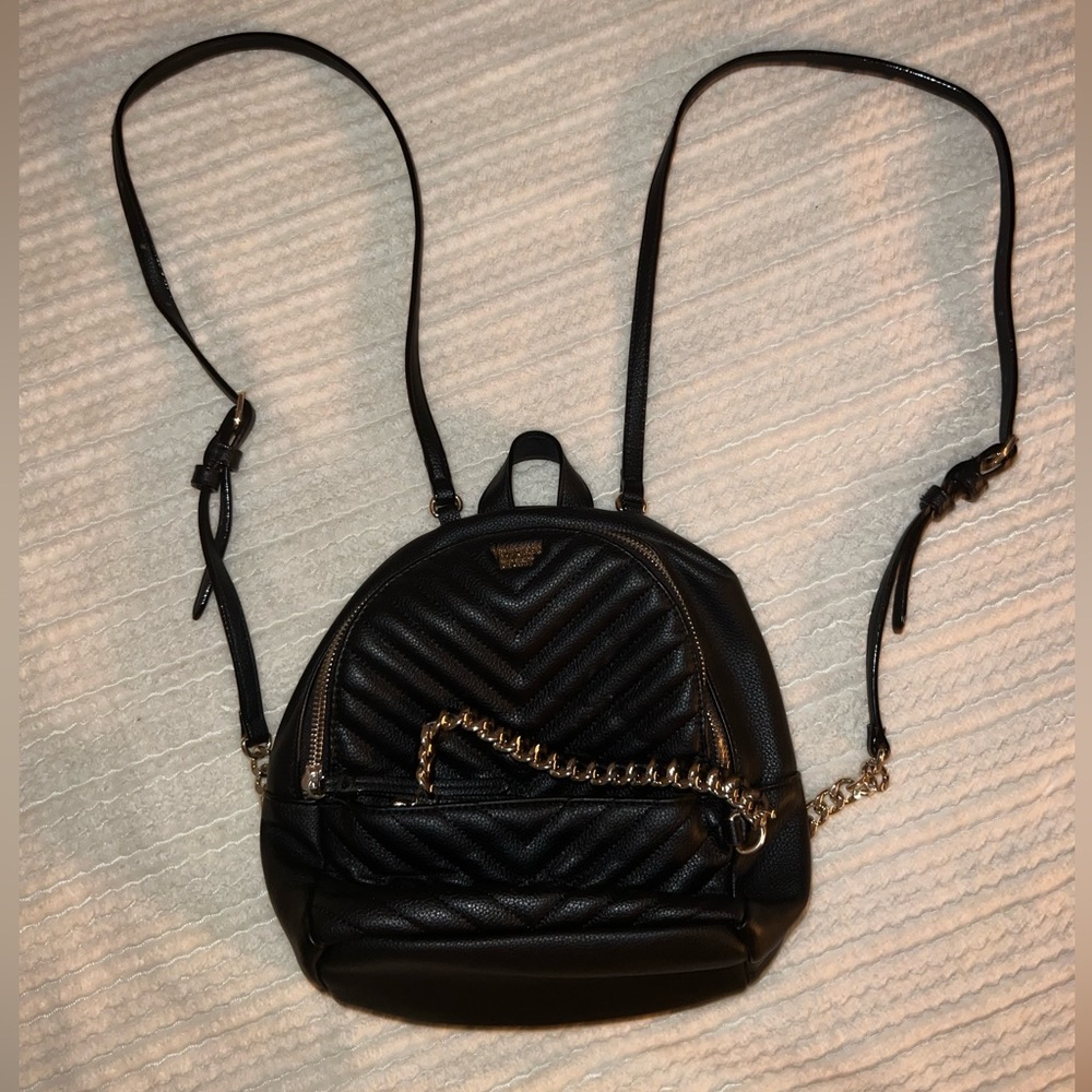 Victoria’s Secret Pebbled V-Quilt Small City Backpack